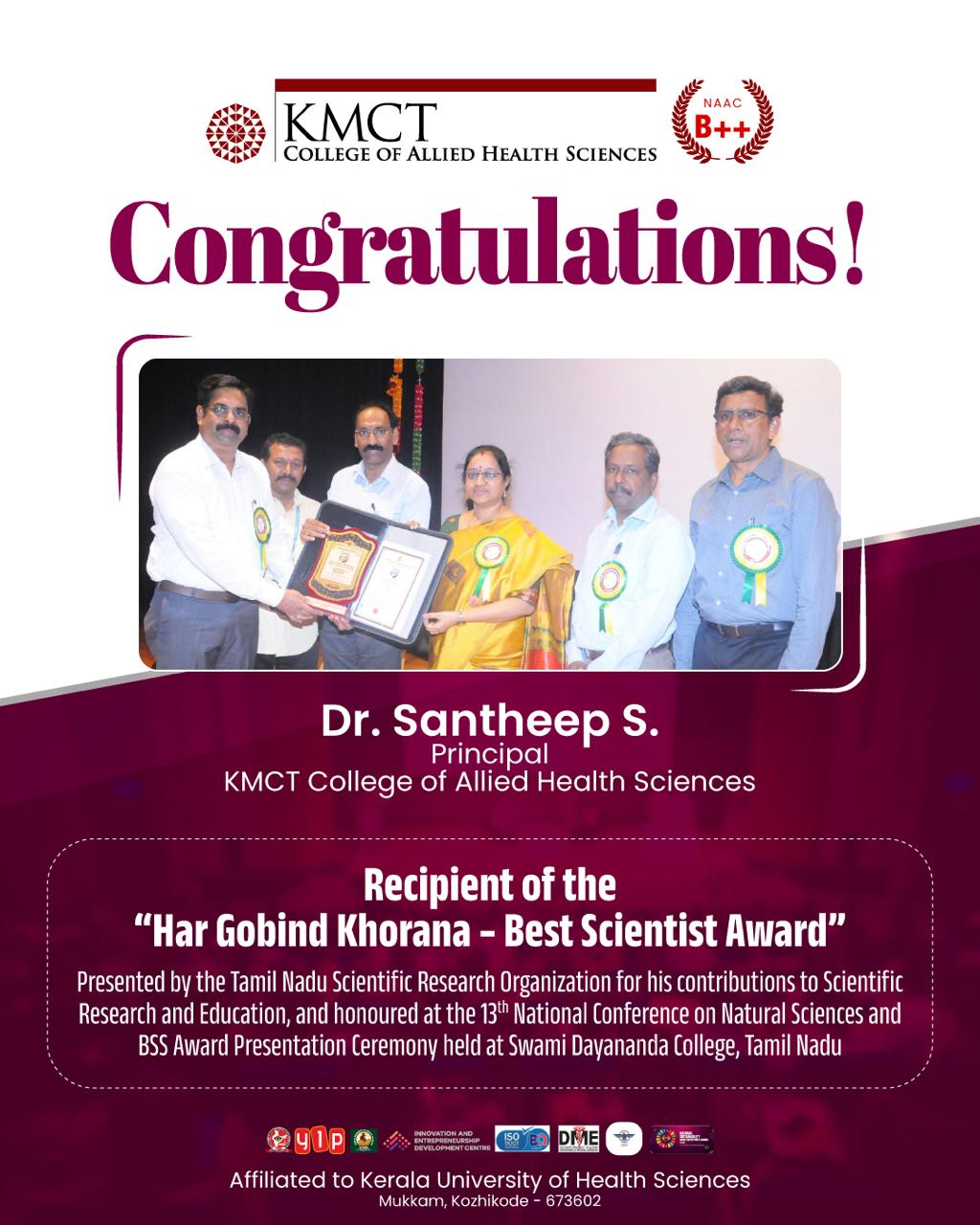 Best Scientist Award